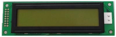 China 20 Character LCD Display Module X 2 Lines STN Yellow Green Transmissive Positive for sale