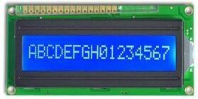 China 16 Character Lcd Display X 1 Line STN Blue Negative With White Backlight for sale