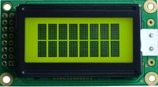 China 8 linha dos caráteres X 2 diodo emissor de luz branco dos pinos do módulo 16 da exposição do LCD do caráter à venda