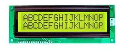 China 1602 STN Yellow-Green 2 Line 16 Character Lcd Display LCM for sale