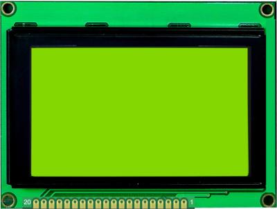 China 12864 módulo gráfico de la exhibición del LCD del modo transmisivo de LCM STN con el contraluz de color verde amarillo en venta