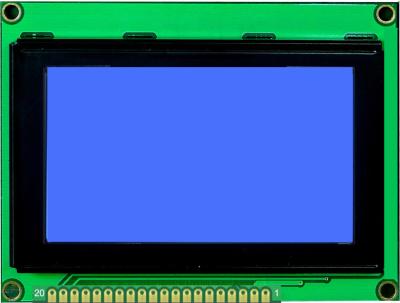 China STN Mode Lcd Graphic Display 128x64 Arduino With Blue Backlight for sale