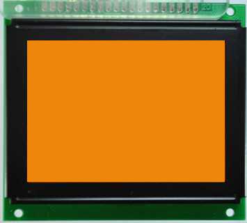 중국 오렌지색 백라이트 그래픽 LCD 디스플레이 모듈 128 Ｘ 64 도트  FSTN 전달 가능한 음성 모드 판매용