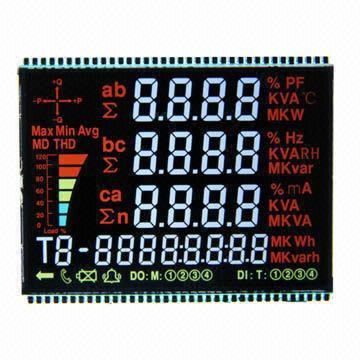 China Negative 7 Segment Display Module VA Lcd Display With Color Silk - Screen for sale