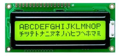 중국 1602 STN 황록색 캐릭터 LCD 디스플레이 모듈 백색 LED 백라이트 판매용