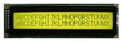 China Caracteres del módulo 40 de la exhibición del LCD del carácter X 2 líneas módulo verde amarillo del LCD de la MAZORCA de 4002 caracteres de STN en venta