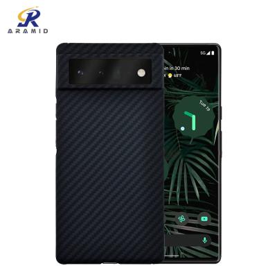 China Shockproof Super Thin 0.65MM Kevlar Aramid Fiber Phone Case For Google Pixel 6 for sale
