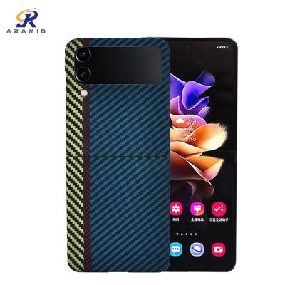 China Gemengd Kleuren Aangepast Logo Aramid Fiber Phone Case voor Samsung-Tik 4 Te koop