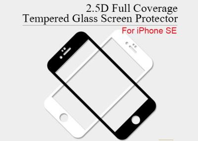 China SGS Black iPhone SE Tempered Glass Screen Protector for sale