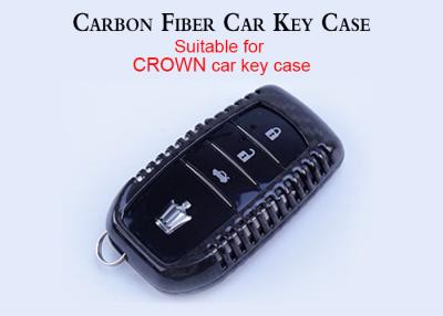 China Caixa chave do carro preto lustroso da fibra do carbono de Nissan da sarja à venda