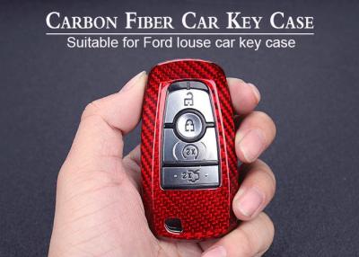 China Lightweight Auto Protection Ford Carbon Fibre Car Key Cover for sale