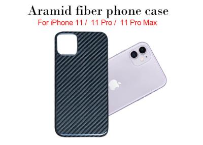 China Caja real conmovedora sedosa del teléfono de la fibra de Aramid para el iPhone 11 en venta
