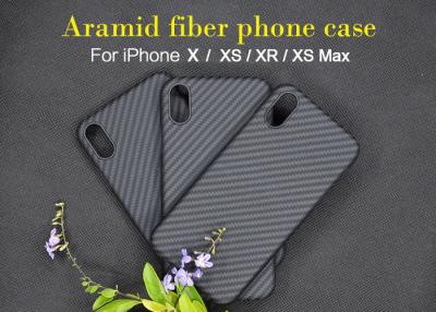中国 iPhone Xのための非伝導性のあや織りの終わりのAramid繊維の電話箱 販売のため