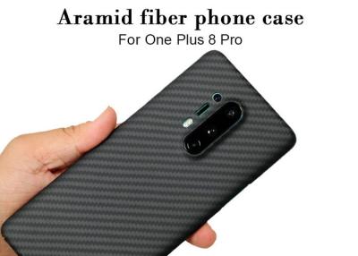 China Caixa do telefone da fibra de Aramid do toque macio do aditivo 3D para uma mais 8 pro à venda