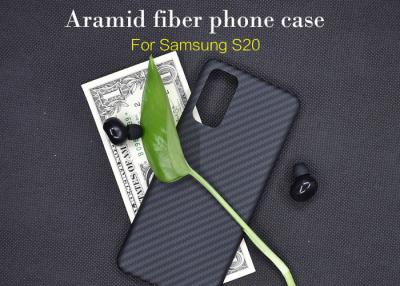 China Caja real a prueba de choques del teléfono de Samsung S20 de la fibra de Aramid en venta