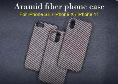China 0.65mm Thickness Gold Aramid Fiber iPhone SE Waterproof Case for sale