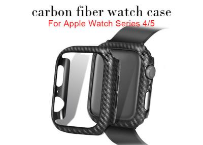 China Slim Hard Shell Glossy Carbon Fiber Apple Watch Case for sale