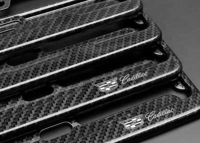 China High Strength Recycle Cadillac Carbon Fiber License Frame for sale