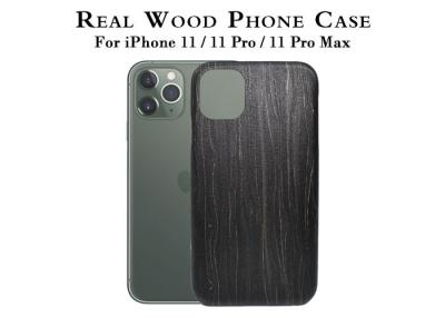 China Lightweight Black Ice Engraved iPhone 11 Pro Max Wood Case for sale