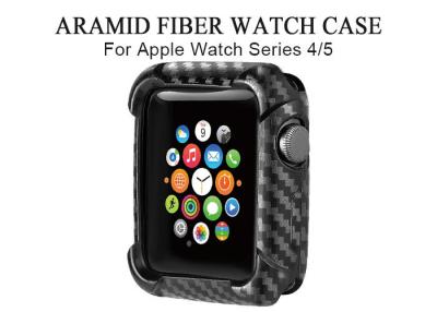China Black Color Aramid Fiber Apple Watch Protective Case for sale