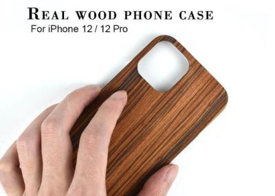 China iPhone 12 Protective Dirt Resistant Real Wood Phone Case for sale