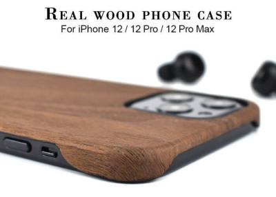 China Wear Resistant Super Thin Wood Phone Case For iPhone 12 Pro Max for sale
