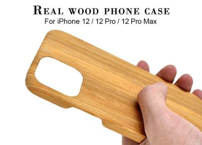 China Dirt Resistant Engraved Wooden Phone Case For iPhone 12 for sale