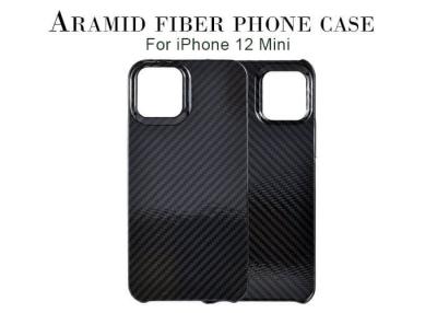 Κίνα Στιλπνός τελειώστε το iPhone 12 μίνι τηλεφωνική περίπτωση ινών Aramid προς πώληση