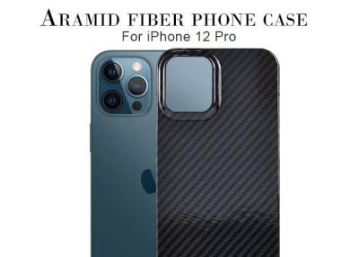 China Half Cover Design iPhone 12 Pro Military Grade Aramid Fiber Kevlar Phone Case for sale