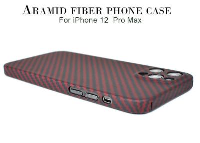 China iPhone 12 Pro Max Red Camera Full Protection Aramid Fiber Case for sale