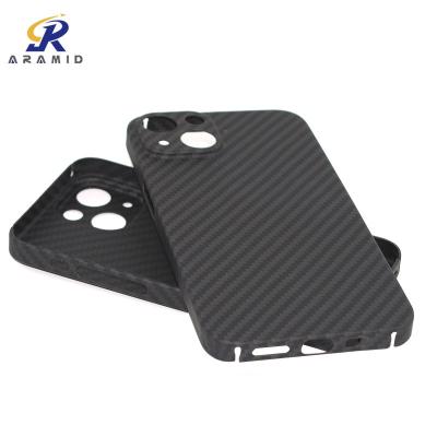 China Lightweight Matte Finish Kevlar Aramid Carbon Fiber Phone Cases For iPhone 14 Pro for sale