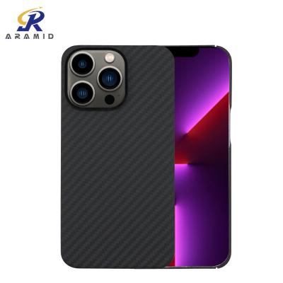 China Shockproof Kevlar Aramid Fiber Carbon Phone Cover For iPhone 13 Pro Max for sale