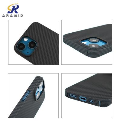 China iPhone 13 Mini Aramid Fiber Mobile Phone Accessories With Crater Design for sale