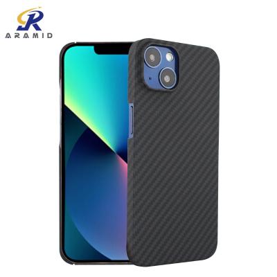 China Button Side Open Full Cover Aramid Fiber Case For iPhone 13 Mini for sale