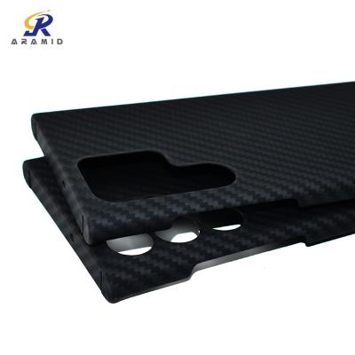 China 0.65mm Thickness Ultra Thin Matte Samsung S22 Aramid Fiber Kevlar Phone Case for sale