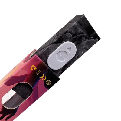 China Child Resistant Vape Cartridge Boxes Spot UV Cart Packaging Box With Locking Button for sale