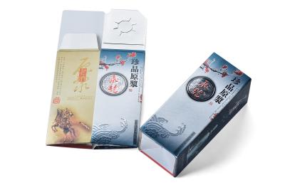 Κίνα Το χαρτόνι χαρτονιού τύπωσε τα ζαρωμένα κιβώτια για το κρασί με αυτόματο κλείδωμα προς πώληση