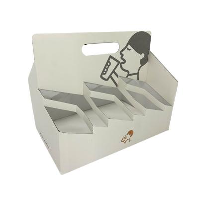 China 330ml Corrugated Shipping Boxes 6 Beer Bottle Cardboard Carrier Gloss Lamination for sale