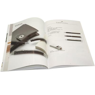 China A4 Portrait Booklet Catalog Printing 16 Pages Flyer With Saddle Stitch Binding for sale