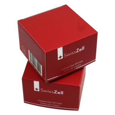 Chine Boîtes de empaquetage cosmétiques suisses de Zell avec le support de protection à l'intérieur de la boîte de papier crème à vendre