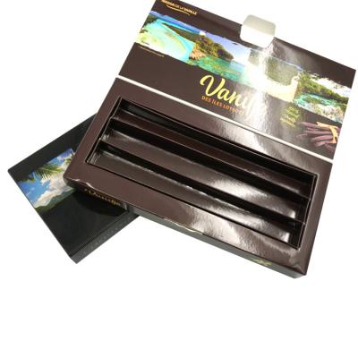 China Vanilla Essential Oil Paper Package Box With Divider Inner Tray 350gsm for sale