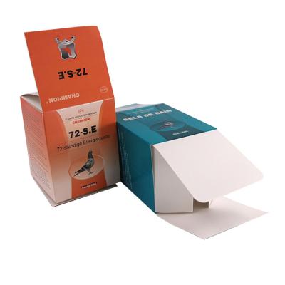 China Impresión reversa de papel del OEM Tuck Box Folding Package Box para la medicina animal en venta