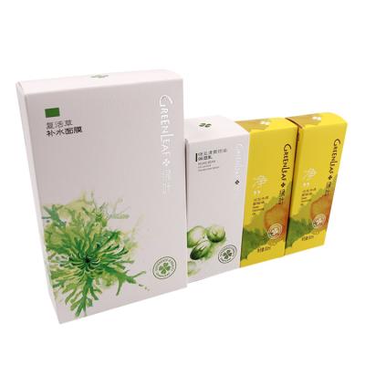 China CMYK imprimiu o reverso feito sob encomenda de empacotamento cosmético Tuck Folding Paper Box Printing das caixas à venda