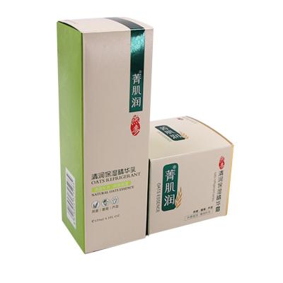 China Las cajas de empaquetado cosméticas de la esencia del FSC empapelan la impresión en offset de la caja del doblez en venta
