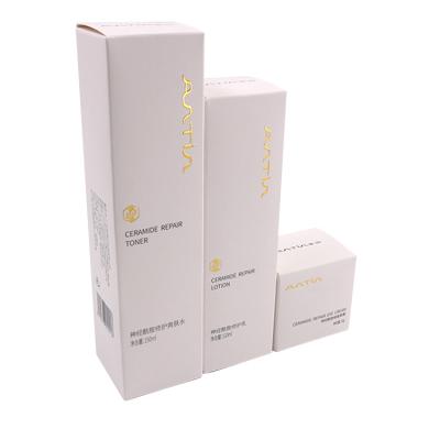 China Skin Care Cosmetic Packaging Boxes Personalized Matt Lamination 48mmx48mmx160mm for sale
