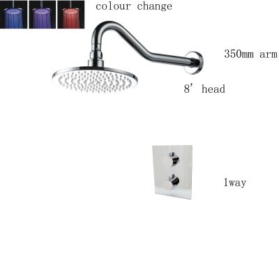 China Shower Head LED Colour Changing Thermostatic Shower Sets for Bathroom for sale