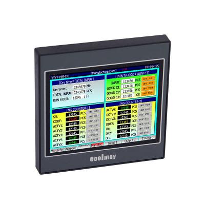 China Coomlmay 3.5 Inch Small Size HMI Control Panel 64MB RAM Support Modbus 32bit CPU 408mhz for sale