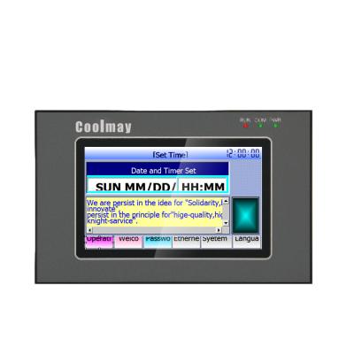 China Polegada HMI de Coolmay 5 com o PLC integrado I digital O análogo mim funções de alta velocidade de O à venda