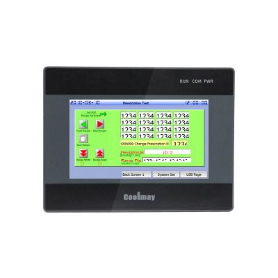 China Digital Integrated HMI PLC 12DI Programming Logic Control With Touch Panel for sale