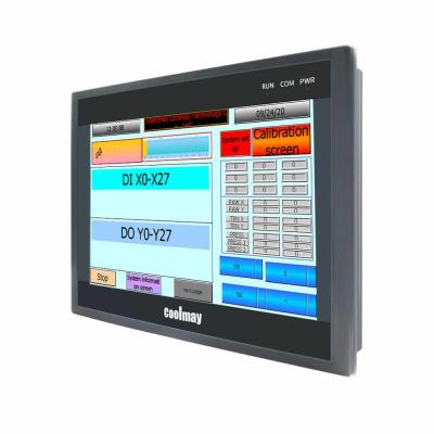 China 10 Inch Integrated HMI PLC 60K Color Resistive Small PLC With Display for sale